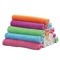 EZYHOME 7pcs Microfiber Cleaning Cloths, Non-Abrasive, Super Absorbent Reusable and Washable Kitchen Towel, Car Cleaning Cloth, Streak Free Multipurpose Lint Free Glasses Cleaning Cloth - kut