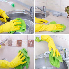 EZYHOME 7pcs Microfiber Cleaning Cloths, Non-Abrasive, Super Absorbent Reusable and Washable Kitchen Towel, Car Cleaning Cloth, Streak Free Multipurpose Lint Free Glasses Cleaning Cloth - kut