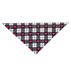 KUTKUT Valentines Day Dog Bandana | Reversible Dog Triangle Scarf | Dog Wedding Bandana Heart Paws Print Pet Kerchief Accessories for Large Medium Small Dogs Cats Pets - kutkutstyle