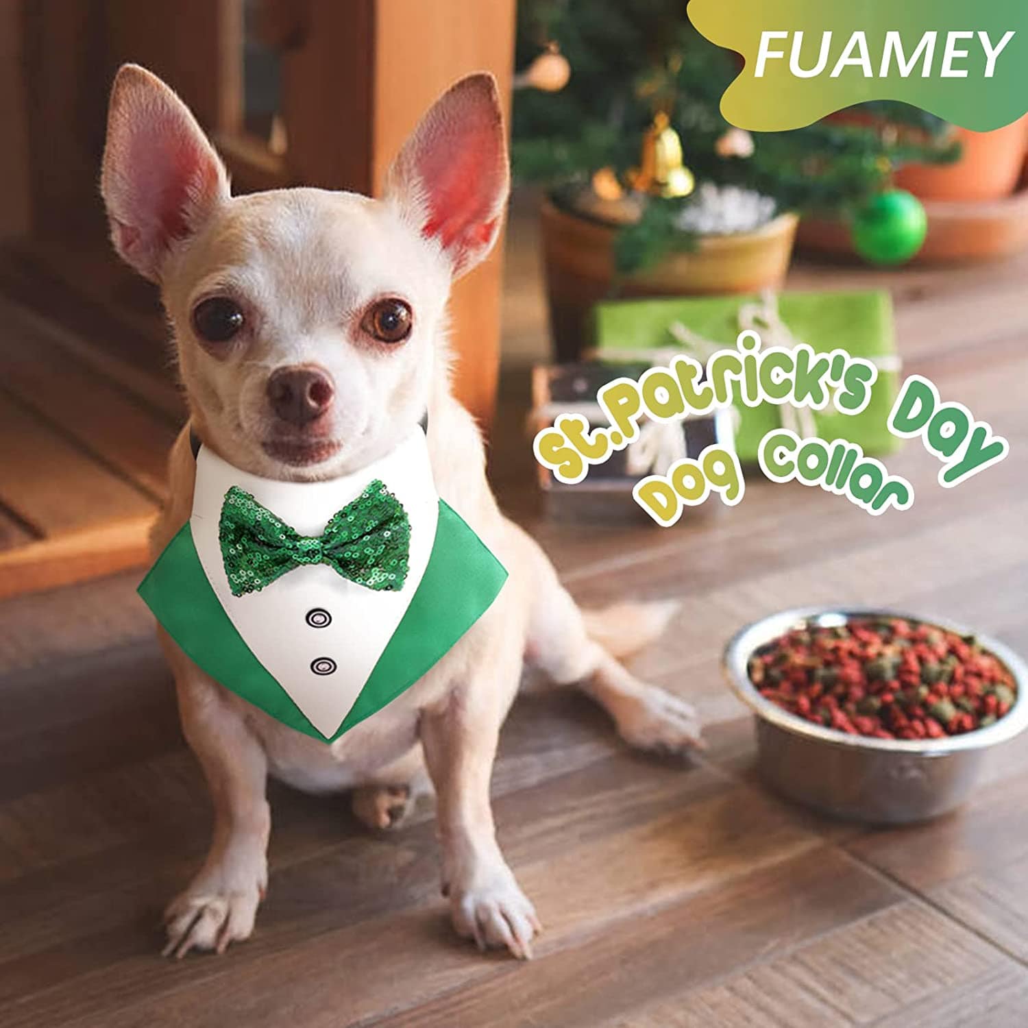 Cucumber Vegetables Green Food Dog Bandanas Summer Daily Triangle Bibs  Puppies Kerchief Set Scarfs Accessories for Small Large Dogs Cats Pets  Birthday