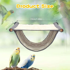KUTKUT Bird Nest House Winter Warm Parrot House Bed Hammock Tent Toy Bird Cage Perch Stand for Parrots Budgies Parakeet Cockatiels Lovebird Cockatoo Finch Hamster Chinchilla - kutkutstyle