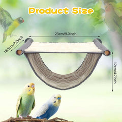 KUTKUT Bird Nest House Winter Warm Parrot House Bed Hammock Tent Toy Bird Cage Perch Stand for Parrots Budgies Parakeet Cockatiels Lovebird Cockatoo Finch Hamster Chinchilla - kutkutstyle
