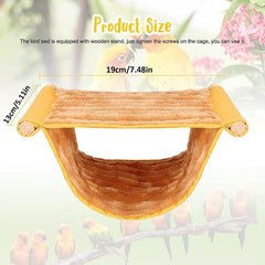 KUTKUT Winter Warm Bird Nest Bed Hanging Hammock Snuggle Hut Parrot House Tent Toy Bird Cage Perch for Parakeet Budgies Cockatiels Lovebird Cockatoo Finch Hamster - kutkutstyle