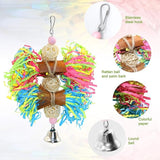 KUTKUT 3Pcs Bird Chewing Toys Parrot Shredder Toy Shred Foraging Hanging Parakeet Chew Toys, Bird Foraging Toys for Small Medium Parrots, Conures, Cockatiel, Lovebird Cockatiel, and Cage Acce
