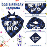 KUTKUT Dog Birthday Party Supplies Birthday Girl Dog Bandana Triangle Scarf Clothes Shirt Cute Dog Hat Dog Bow Tie Collar with 0-8 Numbers for Puppy Dog 1st Birthday Party Outfits - kutkutsty
