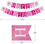 KUTKUT Dog Birthday Bandana Girl Boy - Birthday Party Supplies - Puppy Birthday Hat Scarf Happy Birthday Banner Dog Boy Girl First Birthday Outfit for Pet Puppy Cat - kutkutstyle