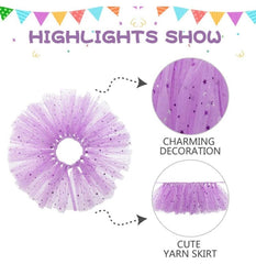 KUTKUT Dog Birthday Bandana Girl - Charming Princess Birthday Party Outfits Supplies, Purple Tutu Skirt, Hat & Bibs Scarf Set for Pet Puppy Cat - kutkutstyle