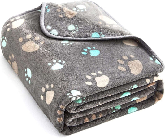 KUTKUT 350 GSM Luxurious Dog Blanket, Super Soft Warm Fluffy Microplush Flannel Pet Blanket for Small Medium Large Dogs and Cats, Warm Soft Sleep Mat for Pets Cage Liners Blanket - kutkutstyl