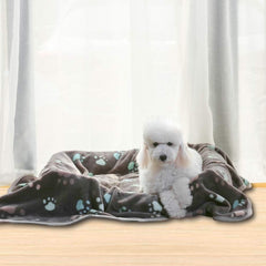 KUTKUT 350 GSM Luxurious Dog Blanket, Super Soft Warm Fluffy Microplush Flannel Pet Blanket for Small Medium Large Dogs and Cats, Warm Soft Sleep Mat for Pets Cage Liners Blanket - kutkutstyl