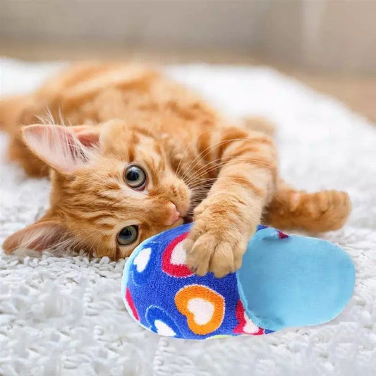 KUTKUT Cute Pet Dog Cat Plush Sleeper Shape Squeak Sound Dog Toys Funny Fleece Durability Chew Molar Toy Fit for All Pets - kutkutstyle