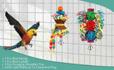 KUTKUT 5 Pcs Bird Parakeet Toys Foraging Shredding Toys Parrot Cage Accessories Hanging Toys Bird Swing Bird Ladder for Parrots Lovebird Cockatiel Conure - kutkutstyle