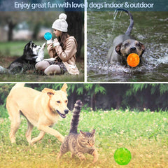 KUTKUT Dura Squeak Dog Ball Interactive Dog Toy That Float & Squeaky Dog Ball for Playing, Fetching & Retrieving - Great Alternative to Traditional Dog Tennis Balls (Orange) - kutkutstyle