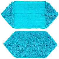 KUTKUT Super Absorbent Quick-Drying Microfiber Texture Soft Fluffy Pet Towel with Hand Pockets | Ultra Absorbent Pet Warm Bath Towels for Small, Medium Dogs and Cats (Blue, Size: 80cm x 30cm)