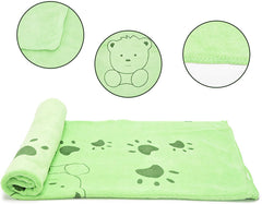 KUTKUT Dog Towel, Looluuloo Microfiber Drying Towels for Dog, Dog Bath Towel, Beach Towel, Absorbent Towel Suitable for Small and Medium Dogs (Green: 140 x 70cm)… - kutkutstyle