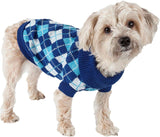 KUTKUT 2 Pack Small Dog Cat Sweater,Turtleneck Knitwear Small Pet Sweater, Soft Comfortable Pet Knitwear Pullover for Shihtzu, Pug, Lhasa etc, Argyle - kutkutstyle