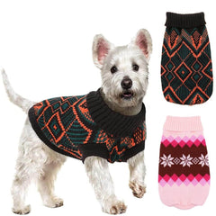 KUTKUT 2 Pack Small Dog Cat Sweater,Turtleneck Knitwear Small Pet Sweater, Soft Comfortable Pet Knitwear Pullover for Shihtzu, Pug, Lhasa etc, Small Dogs Cat Winter Clothes - kutkutstyle
