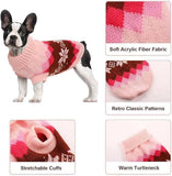 KUTKUT 2 Pack Small Dog Cat Sweater,Turtleneck Knitwear Small Pet Sweater, Soft Comfortable Pet Knitwear Pullover for Shihtzu, Pug, Lhasa etc, Small Dogs Cat Winter Clothes - kutkutstyle