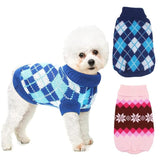 KUTKUT 2 Pcs Small Dog Cat Sweater,Turtleneck Knitwear Small Pet Sweater, Soft Comfortable Pet Knitwear Pullover for Shihtzu, Pug, Lhasa etc, Small Dogii Cat Winter Clothes - kutkutstyle