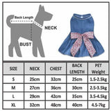 KUTKUT Cute Pet Dress Dog Dress with Lovely Floral Bow Pet Apparel Dog Clothes for Small Dogs & Cats | Puppy Summer Dress Birthday Pet Apparel Dress - kutkutstyle