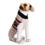 KUTKUT Dog Puppy Cute Argyle Dots Pattern Stretchable Warm Winter Sweater Costume | Turtleneck Winter Warm Sweater for Small Dogs. (Multicolor) - kutkutstyle