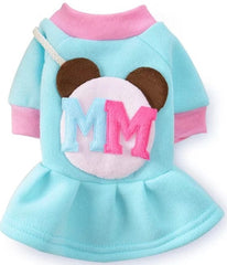KUTKUT Letter Print Minna Cartoon Fashion Frock for Puppy & Small Dogs - kutkutstyle