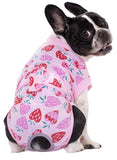 KUTKUT Recovery Suit for Dogs Cats After Surgery, Professional Pet Recovery Shirt Dog Abdominal Wounds Bandages, Substitute E-Collar & Cone, Prevent Licking Small Dog Onesies (Pink)-Clothing-kutkutstyle