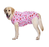 KUTKUT Recovery Suit for Dogs Cats After Surgery, Professional Pet Recovery Shirt Dog Abdominal Wounds Bandages, Substitute E-Collar & Cone, Prevent Licking Small Dog Onesies (Pink)-Clothing-kutkutstyle