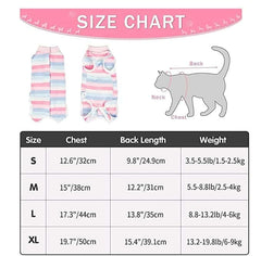 KUTKUT Recovery Suit for Puppy Dog Surgical Recovery Suit for Abdominal Wounds or Skin Diseases Male Female Anti Licking Dog Onesies Pet Surgery Suit,Substitute E-Collar & Cone (Size: S)-Clothing-kutkutstyle