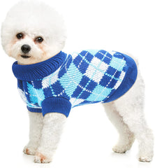KUTKUT Small Dog Cat Sweater,Turtleneck Knitwear Small Pet Sweater, Soft Comfortable Pet Knitted Pullover for Pug, Shih tzu, Lhasa etc, Small Dogs Cat Warm Clothes - kutkutstyle