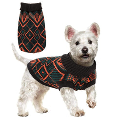 KUTKUT Small Dog Cat Sweater,Turtleneck Knitwear Small Pet Sweater, Soft Comfortable Pet Knitted Pullover for Pug, Shih tzu, Lhasa etc, Small Dogs Cat Warm Clothes - kutkutstyle