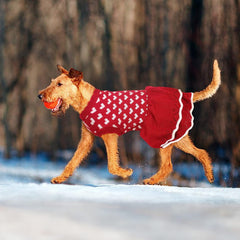 KUTKUT Small Dog Cat Warm Cute Heart Girl Dog Sweater Dress | Pet Beautiful Princess Style Tutu Dress | Female Girl Dog Puppy Cat Soft Knitwear Pullover - kutkutstyle