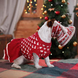 KUTKUT Small Dog Cat Warm Cute Heart Girl Dog Sweater Dress | Pet Beautiful Princess Style Tutu Dress | Female Girl Dog Puppy Cat Soft Knitwear Pullover - kutkutstyle