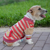 UTKUT Small Dog Puppy Cute Cotton Fleece Warm Sweater Shirt | Pocket Stripes Pattern Warm Pullover for Shihtzu, Maltese, Lhasa Apso etc - kutkutstyle