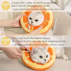 KUTKUT Adjustable Cat Cone Collar, Adjustable Recovery E Collar, Cat Cones After Surgery for Kittens and Small Puppy Neck Cone to Prevent Licking Biting After Surgery Protect Wounds - kutkuts