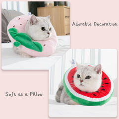 KUTKUT Adjustable Kitten Cone Collar Soft, Adjustable Recovery E Collar, Cat Cones After Surgery for Kittens and Small Cats Neck Cone to Prevent Licking Biting After Surgery Protect Wounds - 
