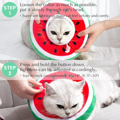 KUTKUT Adjustable Kitten Cone Collar Soft, Adjustable Recovery E Collar, Cat Cones After Surgery for Kittens and Small Cats Neck Cone to Prevent Licking Biting After Surgery Protect Wounds - 