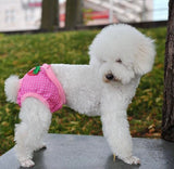 KUTKUT Adorable Reusable Washable Polka Dots Print Dog Female Diapers | Dog Underwear Cover Up Sanitary Panties for Small Medium Female Girl Dogs in Heat Season (Pink) - kutkutstyle
