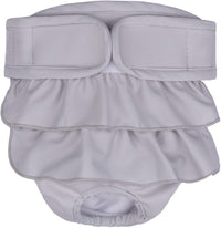 KUTKUT Dog Diapers Female, Washable Dog Diapers Highly Absorbent Reusable Doggie Diapers for Dog Period Panties Dresses for Dogs in Heat, Period or Excitable Urination (Grey) - kutkutstyle