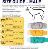 KUTKUT Male Dog Diapers, Reusable Belly Bands for Small Male Dogs Wraps Highly Absorbent Diapers for Dog, Waterproof Super Absorbent Puppy Wraps Cover Sanitary Nappies Pants ( Grey )-Diapers-kutkutstyle