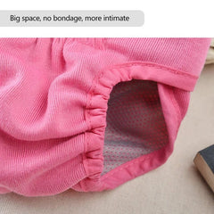 KUTKUT Washable Female Dog Diaper, Reusable Pant for Doggis, Super-Absorbent and Comfortable Menstruation Pant for Girl Dog in Period Heat (Pink) - kutkutstyle