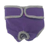 KUTKUT Washable Female Dog Diaper & Reusable Physiological Pant, Adjustable and Comfortable Menstruation Pant for Girl Dog in Period Heat ( Purple) - kutkutstyle