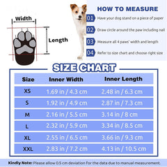 KUTKUT Dog Boots for Medium Large Dogs, Waterproof Dog Shoes with Nonslip Rubber Soles & Reflective Straps, Pet Booties High-Ankle Paw Protectors for Walking, Hiking, Running Red - kutkutstyl