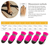 KUTKUT Dog Boots for Small, Medium and Large Dogs | Winter Snow Waterproof Paw Protector | Reflective Straps and Non-Slip Sole Soft & Lightweight Shoes for ShizhTzu, Pug etc. (Pink) - kutkuts