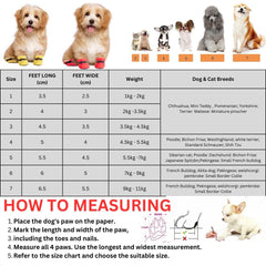 KUTKUT Washable Dog Boots Paw Protector for Hot Pavement | 1 Pair Pack of 4pcs Anti-Slip Dog Shoes with Reflective Straps for Small Dogs (Orange) - kutkutstyle