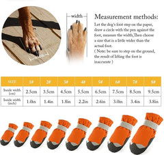 KUTKUT Waterproof Dog Boots for Small Dogs | Anti Skid Paw Protector For Hot Summer For Maltese, Yorkie, Shih Tzu etc. | Pet Shoes with Reflective Straps & Non-Slip Sole | Soft & Lightweight 