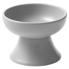 KUTKUT Ceramic Cat & Small Dog Bowls, Elevated Food or Water Bowls, Stress Free, Backflow Prevention, Suitable for Small Pets, Dishwasher and Microwave Safe (Grey) - kutkutstyle