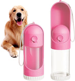 KUTKUT Dog Portable, Leakproof Retractable Water Bottle for Puppy & Small Dogs, Lightweight Pet Water Dispenser for Outdoor Walking,Hiking, Food Grade Plastic BPA Free (220 ML)… - kutkutsty