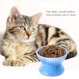 KUTKUT Elavated Pet Bowls, Raised Cat Bowl, Ceramic Food Bowl for Protecting Spine, Backflow Prevention and Anti-Vomiting, Pet Food Bowl for Cats and Small Medium Dogs, Dishwasher Safe… - k