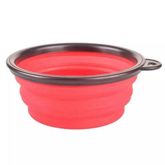 KUTKUT Silicone Collapsible Dog Bowl | BPA Free Dishwasher Safe, Portable Foldable Expandable Travel Bowl | Food Water Feeding Cup Dish for Dogs Cats - kutkutstyle