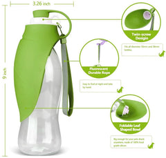 KUTKUT Dog Water Bottle for Outdoor Walking | Pet Water Dispenser Feeder Container Portable with Drinking Cup Bowl Outdoor Hiking, Travel for Puppy, Dogs, Cats (580 ml)… - kutkutstyle